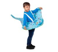 My Other Me - Disfraz unisex de Manta Raya con tirantes en azul con círculos de colores y rostro amistoso talla 12-24 meses. Transforme el día en una aventura marina