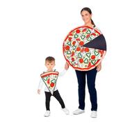 My Other Me - Disfraz unisex de Pizza rojo y verde con dos planchas de foam con tirantes, para adulto (XXS a XXXL) e infantil (12 a 36 meses) talla única. Diversión asegurada