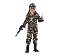 My Other Me Disfraz Yo Quiero Ser Soldado Talla 5-7 Años Verde para Niños