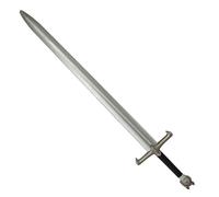 My Other Me - Espada de Guerrero unisex adulto gris de 111 cm con pomo en forma de cabeza de lobo. Un complemento épico para batallas de fantasía o recreaciones históricas