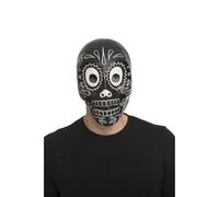 My Other Me - Máscara unisex adulto de Esqueleto Día de los Muertos negro. Un toque misterioso para intensificar tu estilo en noches temáticas y fiestas oscuras