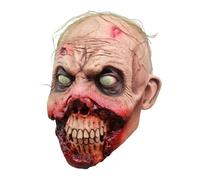 My Other Me - Máscara unisex adulto de Monstruo Zombi Infectado beige y rojo. Atemoriza en tus fiestas con un toque realmente espeluznante