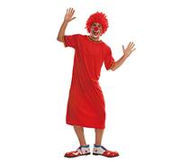 My Other Me Me-200557 Disfraz de payaso para hombre, ajedrez, color rojo, M-L (Viving Costumes 200557)