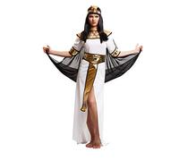 My Other Me Me-203368 Disfraz egipcia para mujer, ajedrez, color blanco, M-L (Viving Costumes 203368)