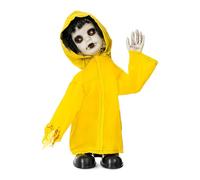 My Other Me - Muñeco con chubasquero amarillo con luz 60 x 20 x 85 cm con pilas 3*AA incluidas. Un detalle inquietante que dará un aire siniestro a tu decoración de Halloween