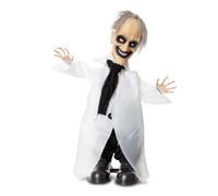 My Other Me - Muñeco Doctor Médico Loco blanco con movimiento, luz y sonido, con medidas 60 x 18 x 88 cm y pilas 3AA incluidas. Terror garantizado para ambientar tu fiesta de Halloween