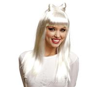 My Other Me - Peluca para mujer adulto blanca peso 165 g. Un complemento atrevido que dará un aire de estrella a tu look en fiestas y eventos especiales