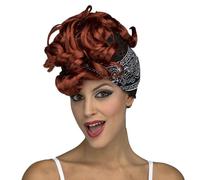 My Other Me - Peluca Pink Lady años 50 para mujer adulto roja de 175 g. Aporta un estilo retro lleno de energía para complementar cualquier look de época o fiesta temática