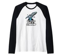 My Other Ride Is A Starship Funny Sci-Fi Space Design Camiseta Manga Raglan