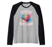 My Own Brain Tried To Kill Me But I Won Stroke Health - Camiseta Manga Raglan
