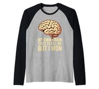 My Own Brain Tried To Kill Me But I Won Stroke Health - Camiseta Manga Raglan