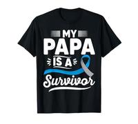 My papa is a survivor t1d dad Type 1 Diabetes Concientización Camiseta
