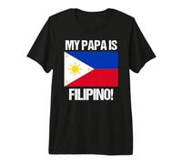My Papa Is Filipino Country Flag Filipinas Camiseta Premium