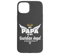 My Papa Is My Guardian Angel He Watches Over Me In Memory Carcasa para iPhone 15 Plus