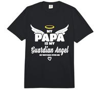My Papa Is My Guardian Angel He Watches Over Me In Memory Comfort Colors Adult Heavyweight T-Shirt