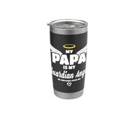 My Papa Is My Guardian Angel He Watches Over Me In Memory Vaso térmico de acero inoxidable de doble pared