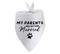 My Parents are Getting Married - Bandana para perro, bandana de boda para perro, bandana de compromiso, boda, compromiso, accesorio para fotos, bufanda para mascotas, accesorios para amantes de los