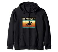 My Passion Is Horses - Diseño Ecuestre Retro Sudadera con Capucha