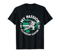 My Passion My Alligator Hunter Life Hunting Cazador de cocodrilos Camiseta gráfica económica