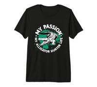 My Passion My Alligator Hunter Life Hunting Cazador de cocodrilos Camiseta Premium