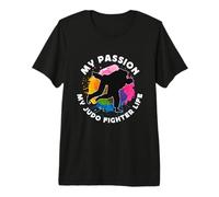 My Passion My Judo Fighter Artes Marciales Mixtas Judo Fighter Camiseta Premium