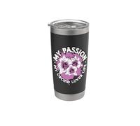 My Passion My Orchid Lover Planta floreciente Amante de las orquídeas Vaso térmico de acero inoxidable de doble pared
