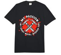 My Passion My Sheet Metal Smith Worker Trabajador de Chapa Comfort Colors Adult Heavyweight T-Shirt