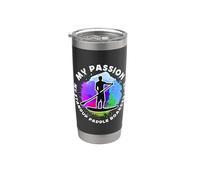 My Passion My Stand Up Paddle Boarder Vaso térmico de acero inoxidable de doble pared