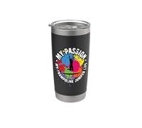 My Passion My Trampoline Saltando Gymnast Trampolín Jumper Vaso térmico de acero inoxidable de doble pared