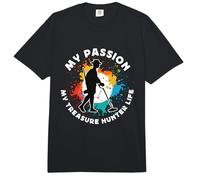 My Passion My Treasure Hunt Detección de Metales Cazador de Tesoros Comfort Colors Adult Heavyweight T-Shirt