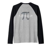 My Password Is The Last 8 Digits of Pi - Divertido (en la Parte Posterior) Camiseta Manga Raglan