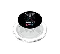 My Patience Left The Chat Gamer PopSockets PopGrip para MagSafe