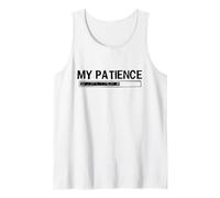 My Patience Loading Bar Sarcastic Funny Humor Camiseta sin Mangas