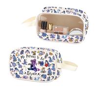 My Patronus is an Donkey - Bolsa de maquillaje transparente para amantes de los dibujos animados, bolsa de cosméticos de piel sintética con asa, Patronus E Pu, No