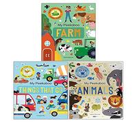 My Peekaboo Lift The Flap Library 3 Books Collection Box Set (Things That Go, Animals & Farm)