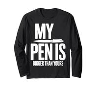 My Pen Is Bigger Than Yours - Cita Divertida para Escribir Manga Larga