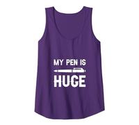 My Pen Is Huge - Camiseta sin Mangas, Mujer, Morado, XXL