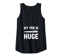 My Pen Is Huge - Camiseta sin Mangas, Mujer, Negro, XXL