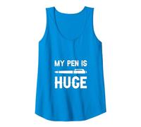 My Pen Is Huge - Camiseta sin Mangas, Mujer, Zafiro, S