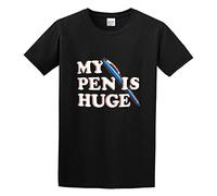 My Pen is Huge College - Camiseta de algodón para hombre, color negro, Negro , XXL