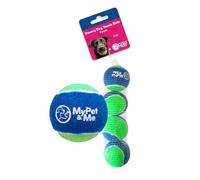My Pet and Me - Pelota de tenis para perro, 2.5 pulgadas, paquete de 4