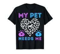 My Pet Needs Me Suicide Apoyo Emocional Mascotas Perro Niño Niña Camiseta gráfica económica