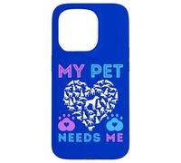 My Pet Needs Me Suicide Apoyo Emocional Mascotas Perro Niño Niña Carcasa para iPhone 15 Pro