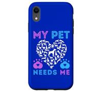 My Pet Needs Me Suicide Apoyo Emocional Mascotas Perro Niño Niña Carcasa para iPhone XR