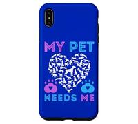 My Pet Needs Me Suicide Apoyo Emocional Mascotas Perro Niño Niña Carcasa para iPhone XS MAX