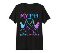 My Pet Saved My Life Suicidio Apoyo Emocional Gato Camiseta Premium