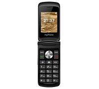 My-Phone Waltz teléfono móvil para Personas Mayores, Pantalla 2,4", teléfono móvil Plegable, Teclas Grandes, batería de 800mAh de Larga duración, Dual-SIM, con Cargador y cámara, Negro