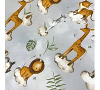 My Photostation.com Montessori - Almohada de arco de escalada Waldorf para niños, cojín con cojín para niños, cojín basculante de madera, solo almohada, animales de safari, tamaño pequeño, 45 x 120 cm