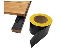 My Plast 3 cintas protectoras de madera autoadhesivas para terrazas, 10.000 x 75 x 0,6 mm, color negro..