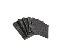 My Plast | 90x90x3 mm - Paquete de 25 Almohadillas de Goma | Base Protectora Impermeable y Antideslizante para terrazas de Madera y WPC - Soporte Resistente para Suelos de Exterior y Balcones